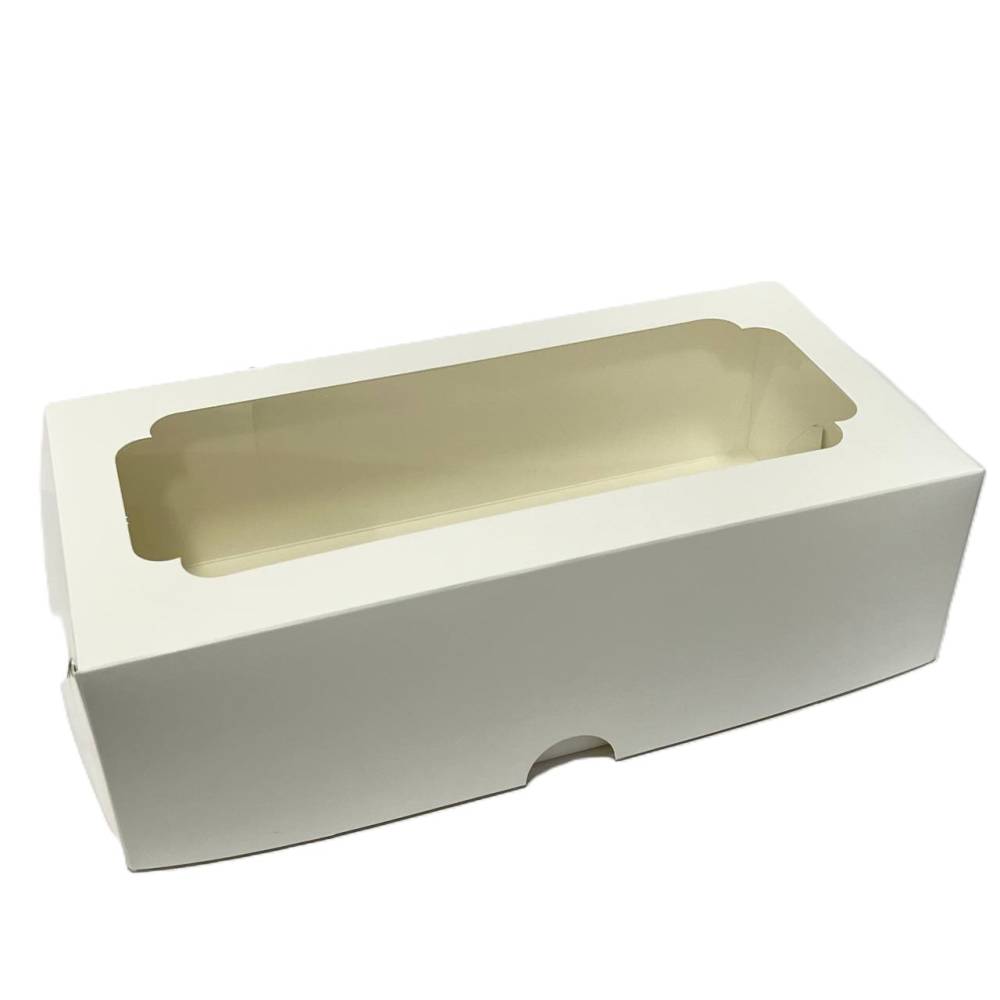Коробка під кекс 150*300*90 біла (1уп / 10шт) 2